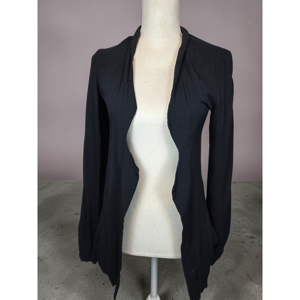 One Teaspoon Blazer XS Black Viscose Open Front